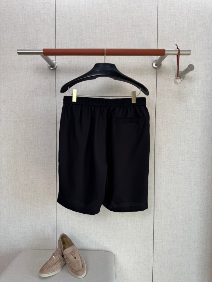 1:1 quality version Drawstring Brown Leather Buckle Embroidery Shorts 4 colors 29111027