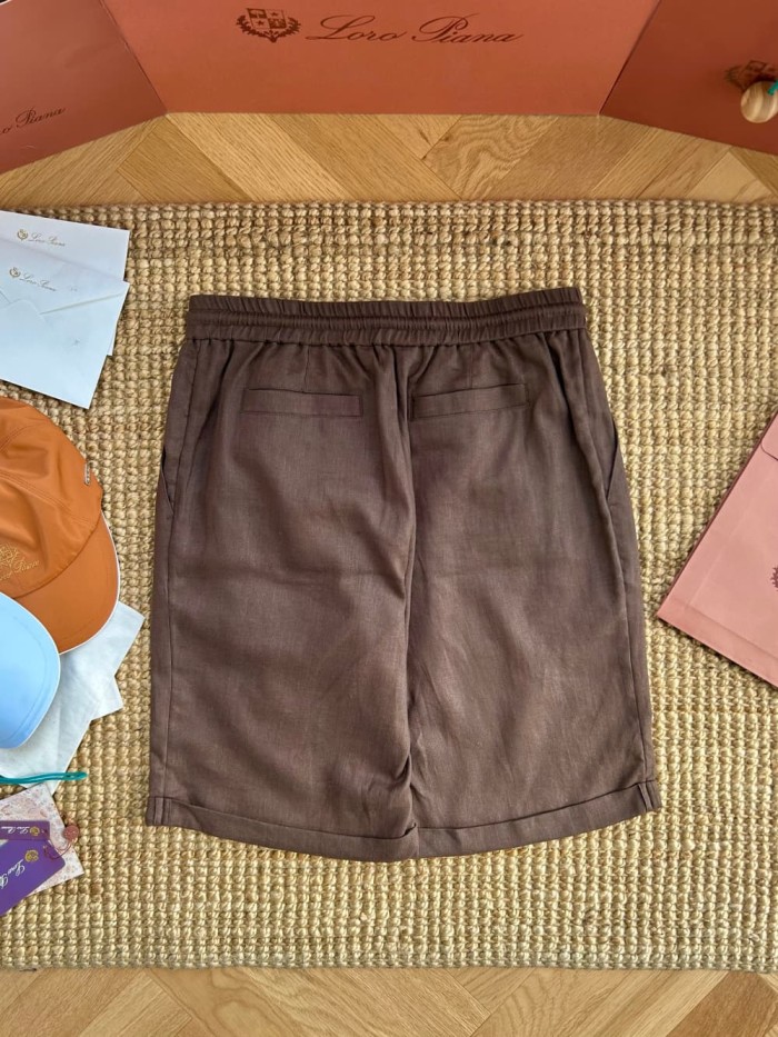 1:1 quality version Linen Blend Casual Shorts 3 colors 29111028