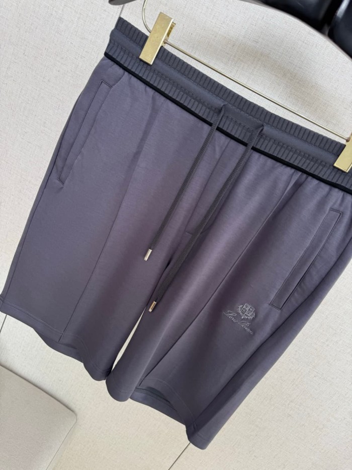 1:1 quality version Color Block Embroidery Metal Plate Casual Shorts 29111024