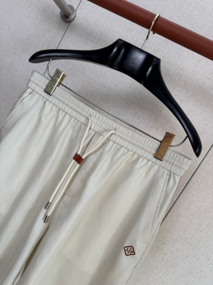 1:1 quality version Drawstring Brown Leather Buckle Embroidery Shorts 4 colors 29111027