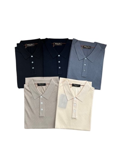 1:1 quality version Classic Jacquard Texture Knit Polo Tee 5 colors 29111175