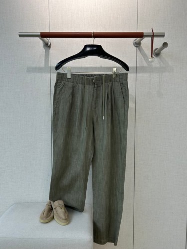 1:1 quality version Linen Blend Drawstring Casual Pants 3 colors 29110846