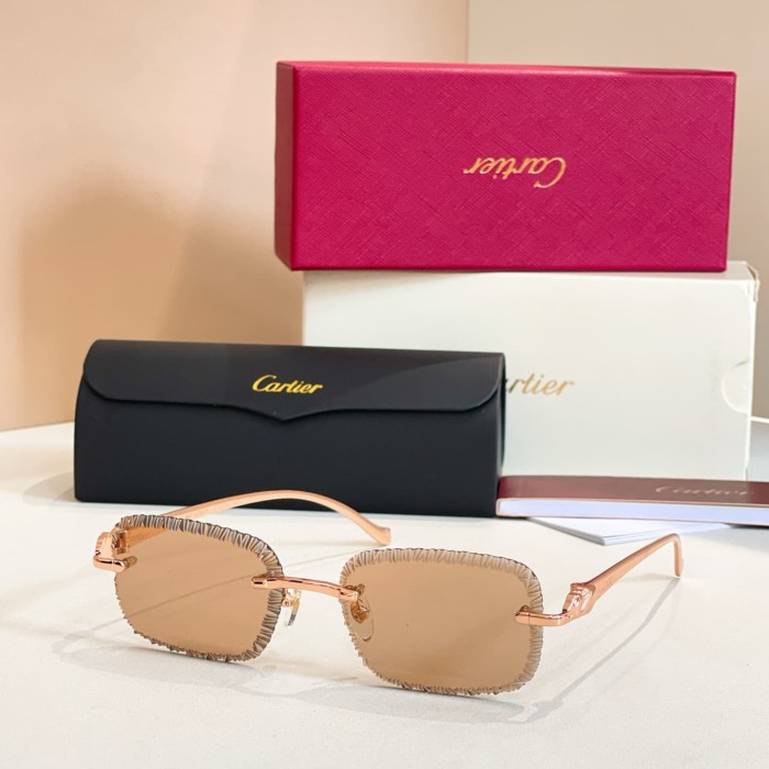 1:1 quality version Serrated Rimless Sunglasses 11 colors 29111284