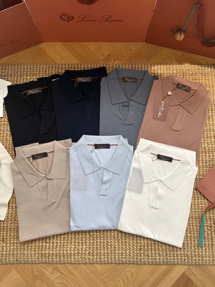 1:1 quality version Classic V-Neck Knit Polo Shirt 7 colors 29111172