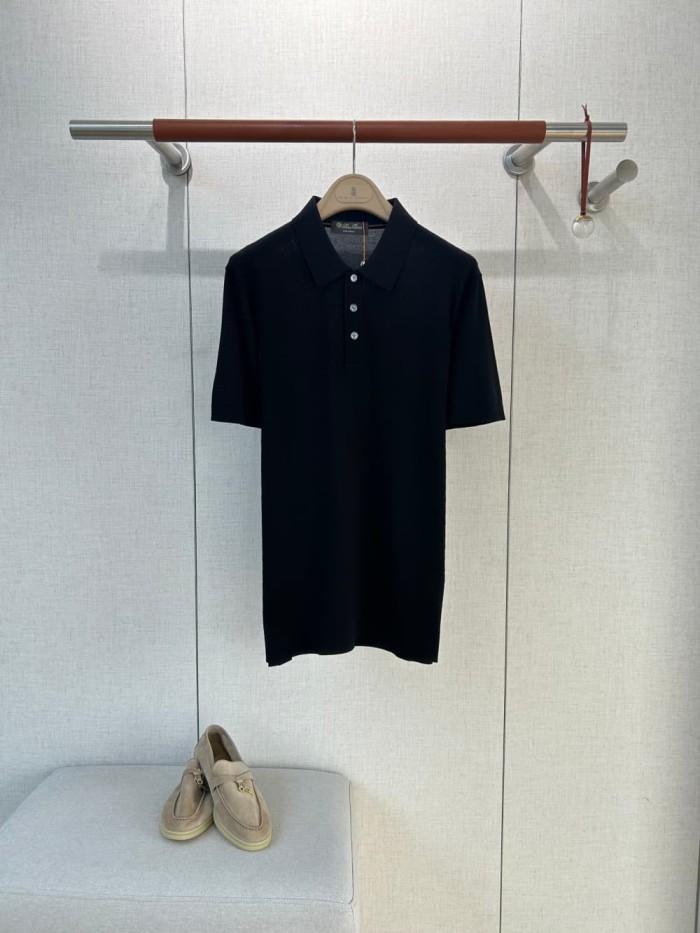 1:1 quality version Classic Jacquard Texture Knit Polo Tee 5 colors 29111175