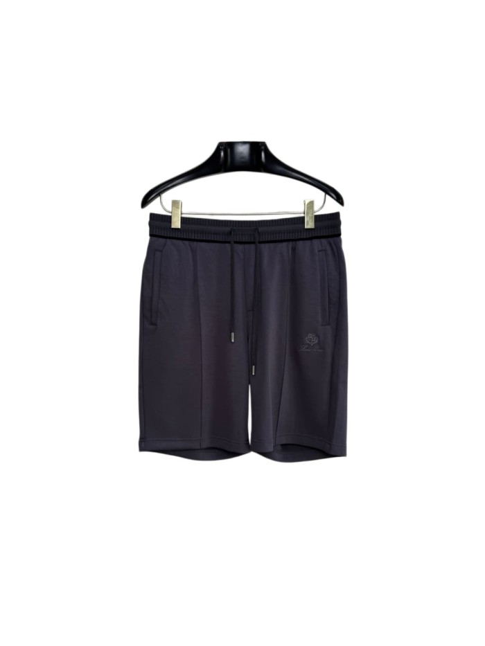 1:1 quality version Color Block Embroidery Metal Plate Casual Shorts 29111024