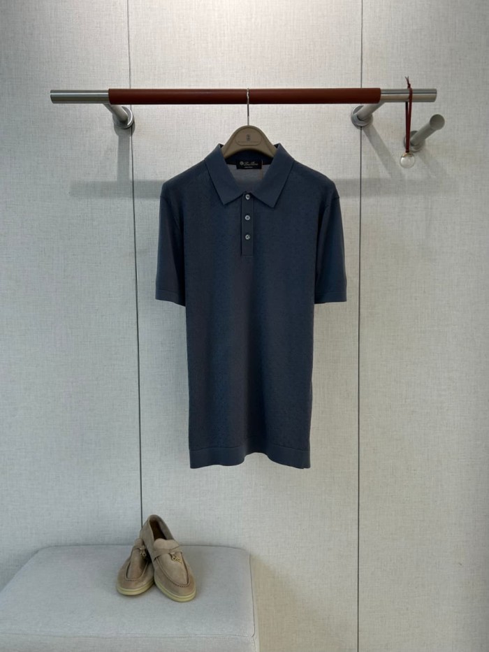 1:1 quality version Classic Jacquard Texture Knit Polo Tee 5 colors 29111175
