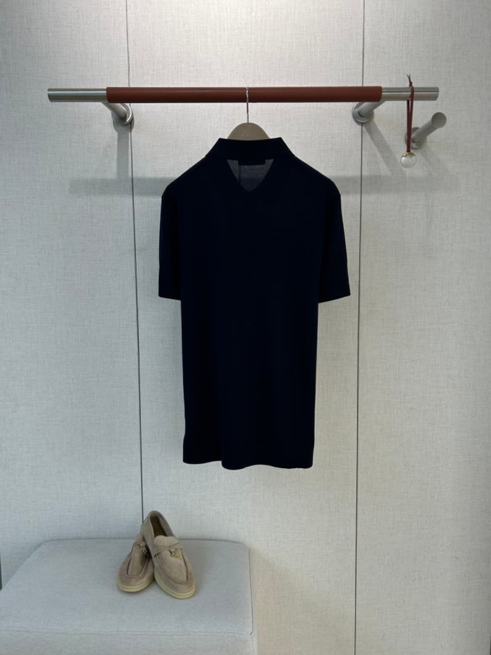 1:1 quality version Classic Jacquard Texture Knit Polo Tee 5 colors 29111175