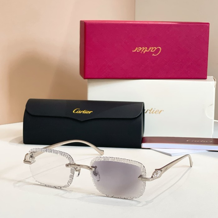 1:1 quality version Serrated Rimless Sunglasses 11 colors 29111284