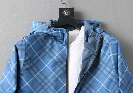 1:1 quality version Diamond Check Horse Embroidery Reversible Jacket 2 colors 29111293