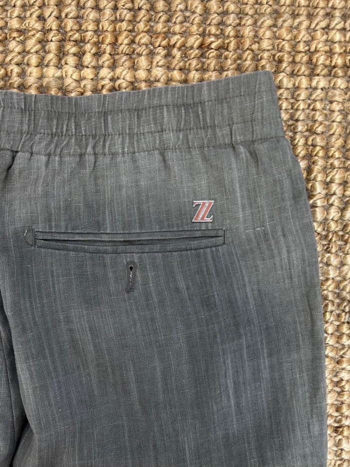 1:1 quality version Linen Blend Drawstring Casual Pants 3 colors 29110846