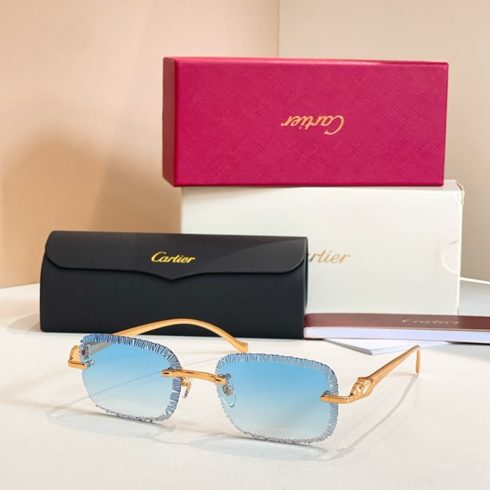 1:1 quality version Serrated Rimless Sunglasses 11 colors 29111284