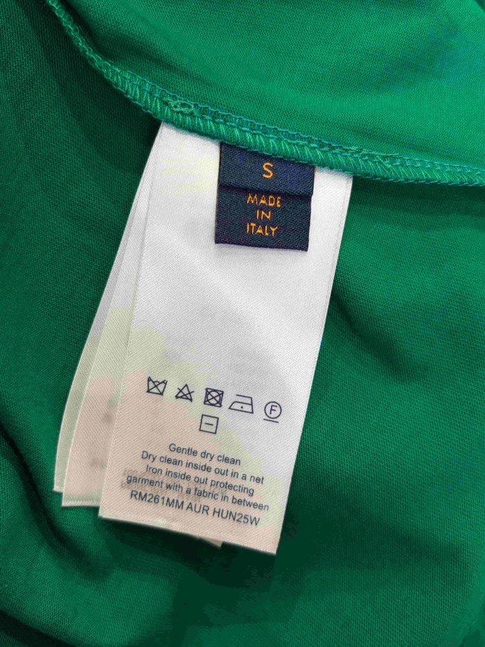 1:1 quality version Thick Thread Granular Embroidery Crew Neck Short Sleeve T-Shirt 2 colors 29114539