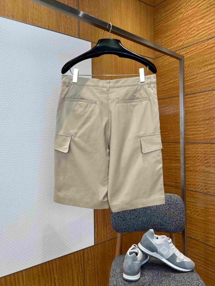 1:1 quality version Heavyweight Cotton Blend Embroidered Pocket Cargo Shorts 2 colors 29114961
