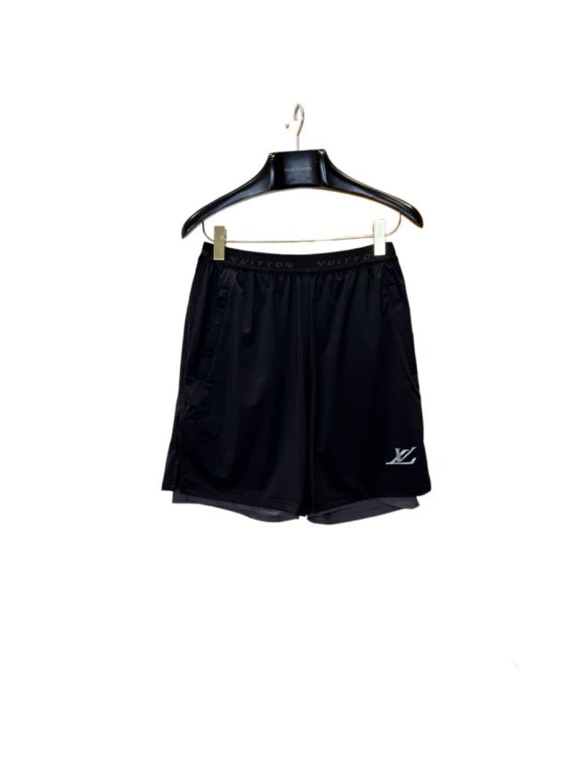 1:1 quality version Embossed Logo High Stretch Quick Dry Double Layer Sports Shorts 29114765
