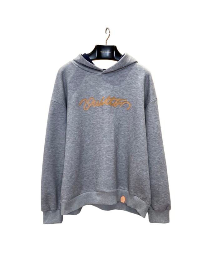 1:1 quality version Heavyweight Fleece Cotton Blend Embroidered Leather Patch Hoodie 29115114