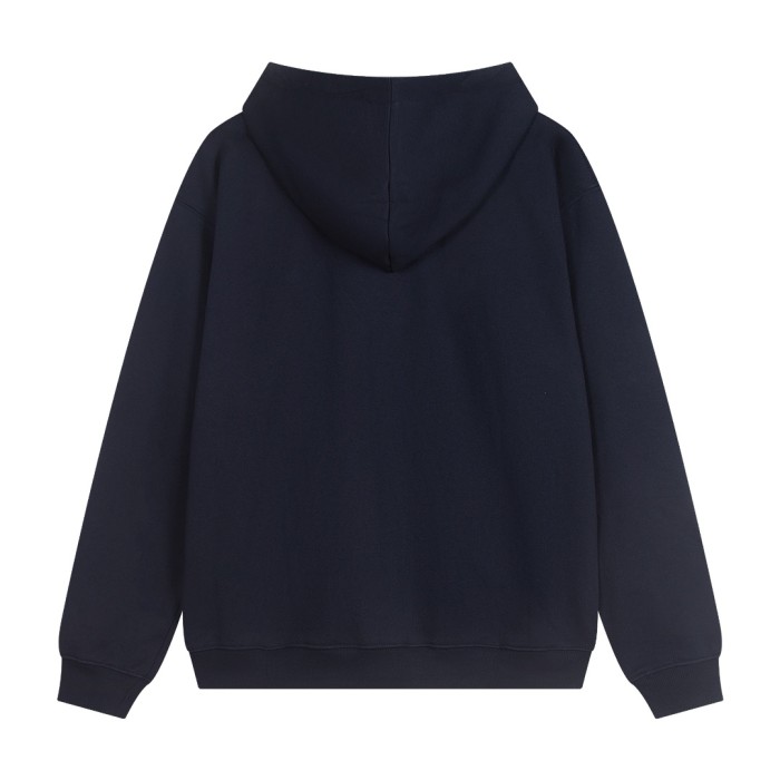 Metal Logo On Chest Solid Color Hoodie 5 colors 29115035