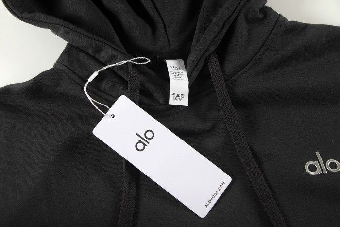 Metal Logo On Chest Solid Color Hoodie 5 colors 29115035