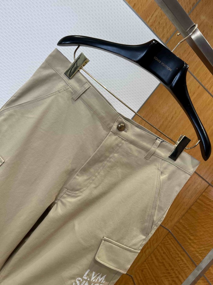 1:1 quality version Heavyweight Cotton Blend Embroidered Pocket Cargo Shorts 2 colors 29114961