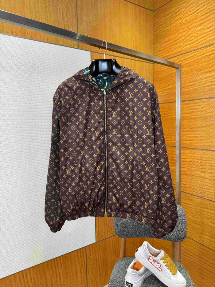 1:1 quality version Double-Sided Allover Floral Camo Print Windproof Jacket 29114526