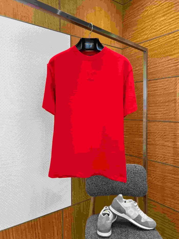 1:1 quality version Cotton Embossed Logo Short Sleeve T-shirt 11 colors 29114534