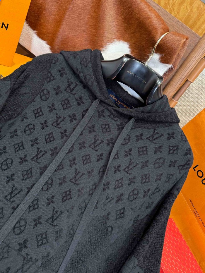 1:1 quality version Cotton Allover Print Drawstring Hoodie 29115124