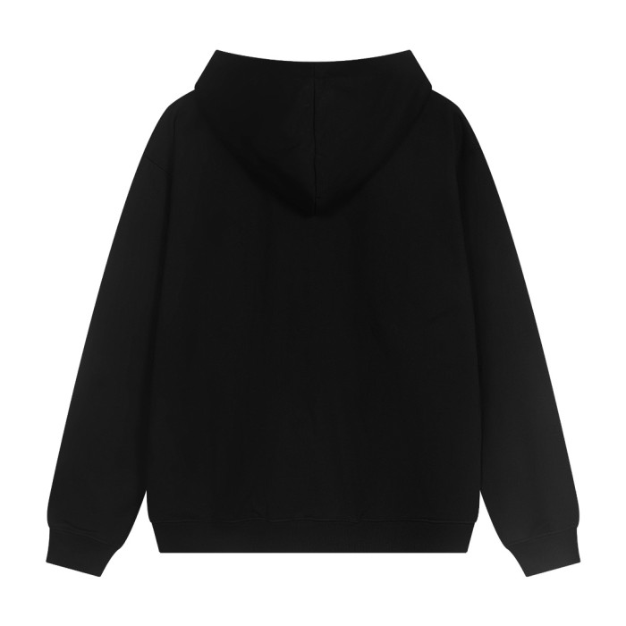 Metal Logo On Chest Solid Color Hoodie 5 colors 29115035