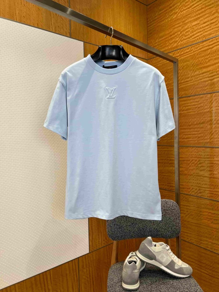 1:1 quality version Cotton Embossed Logo Short Sleeve T-shirt 11 colors 29114534