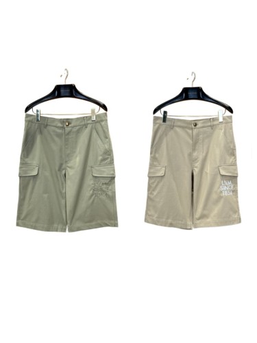 1:1 quality version Heavyweight Cotton Blend Embroidered Pocket Cargo Shorts 2 colors 29114961