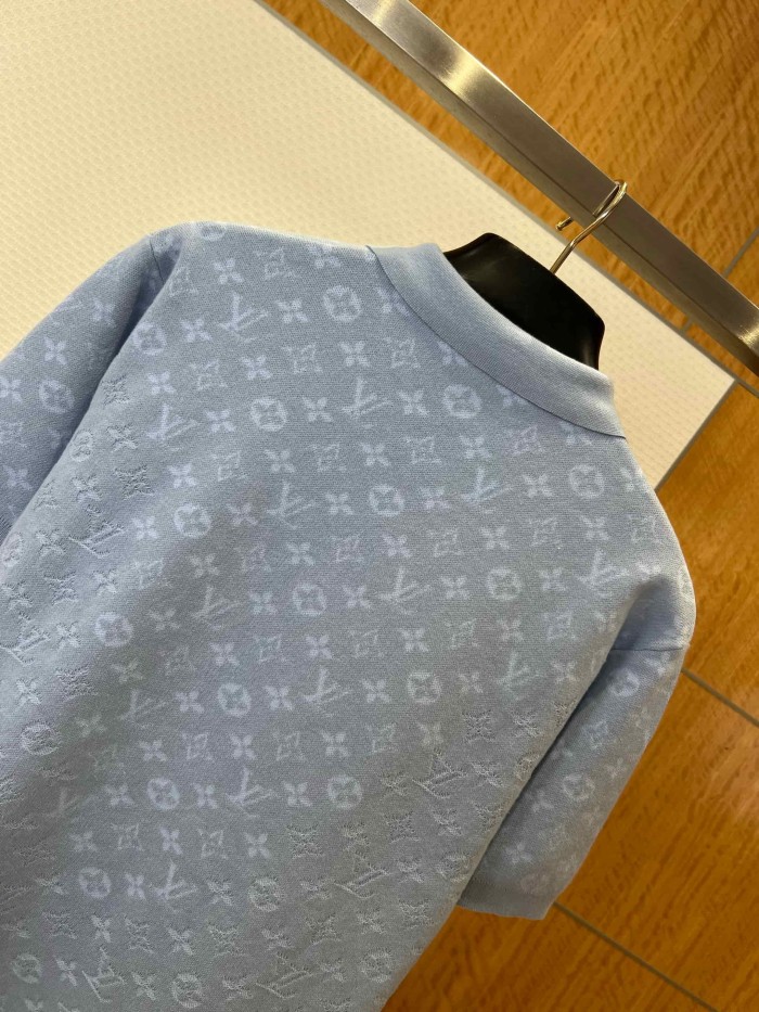 1:1 quality version Classic Monogram Embossed Knit Polo Shirt 29114368