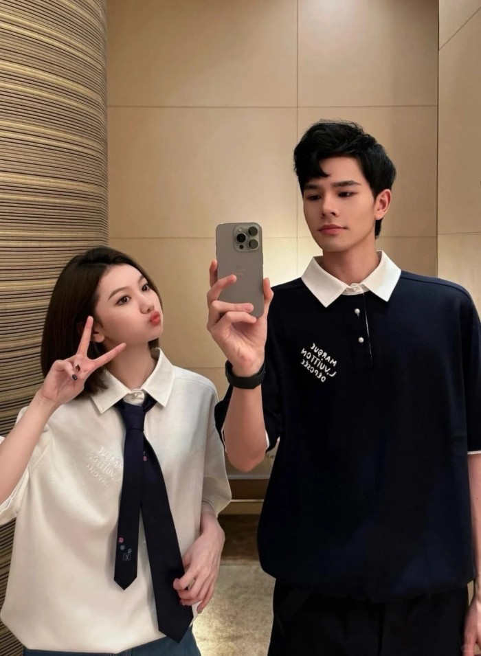 1:1 quality version Simple Letter Embroidery Button Down Collar Polo Shirt 2 colors 29114939