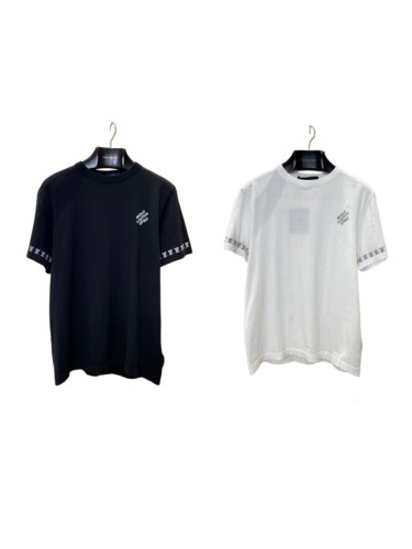 1:1 quality version Combed Cotton Jacquard Logo Webbing Short Sleeve T-shirt 2 colors 29114945