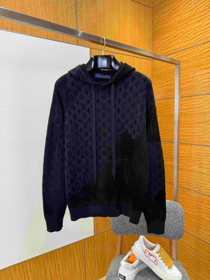 1:1 quality version Cotton Allover Print Drawstring Hoodie 29115124