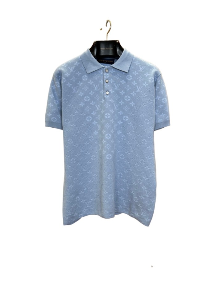 1:1 quality version Classic Monogram Embossed Knit Polo Shirt 29114368