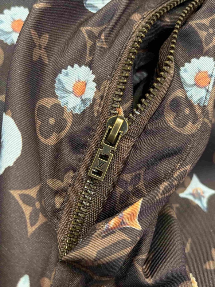 1:1 quality version Nylon Floral Allover Print Drawstring Casual Shorts 2 colors 29114530