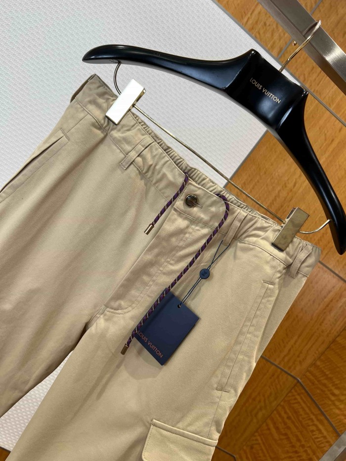 1:1 quality version Cotton Twill Embroidered Logo Pocket Cargo Casual Pants 29114985