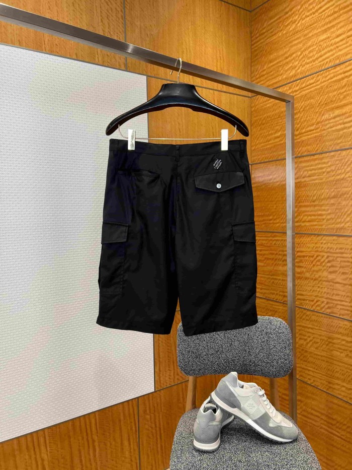 1:1 quality version Cotton Nylon Blend Embroidered Multi-Pocket Cargo Shorts 3 colors 29114996