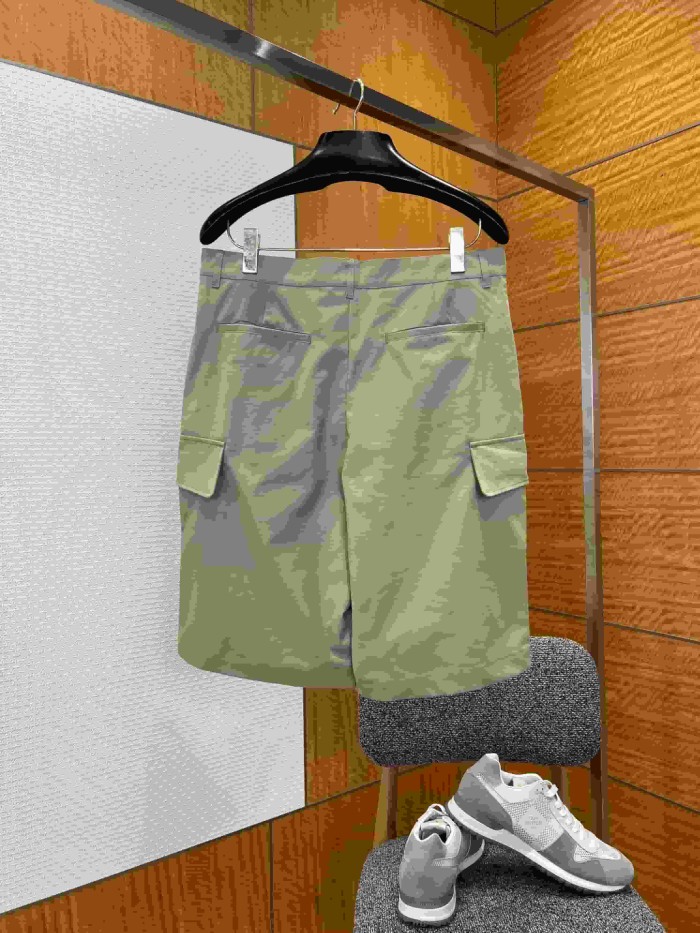1:1 quality version Heavyweight Cotton Blend Embroidered Pocket Cargo Shorts 2 colors 29114961