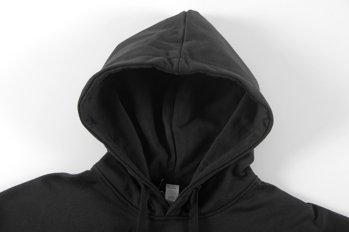 Metal Logo On Chest Solid Color Hoodie 5 colors 29115035