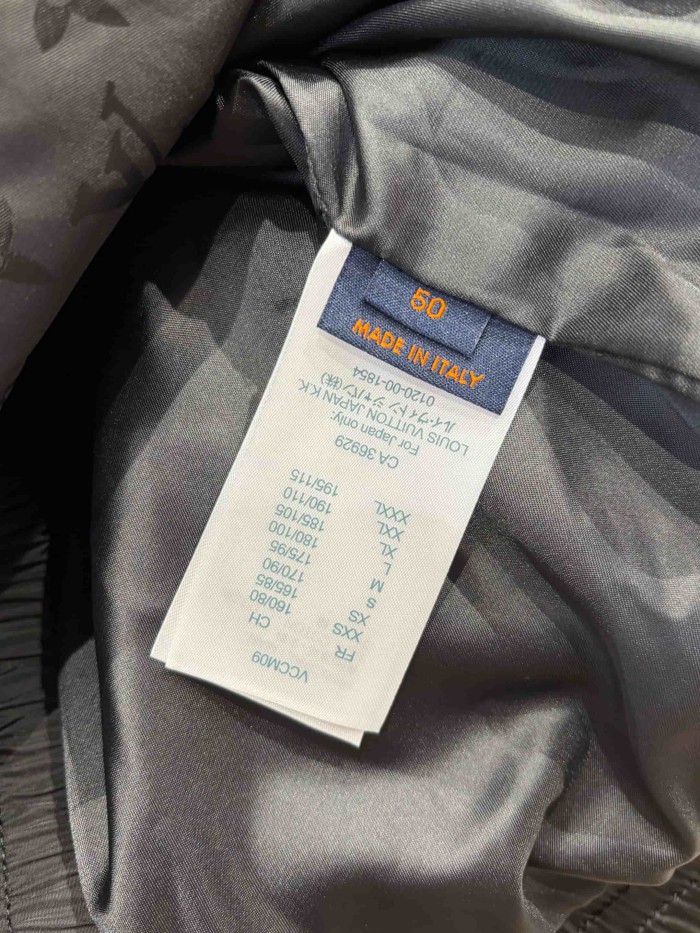 1:1 quality version Nylon Allover Jacquard Hidden Print Drawstring Hooded Jacket 2 colors 29115024