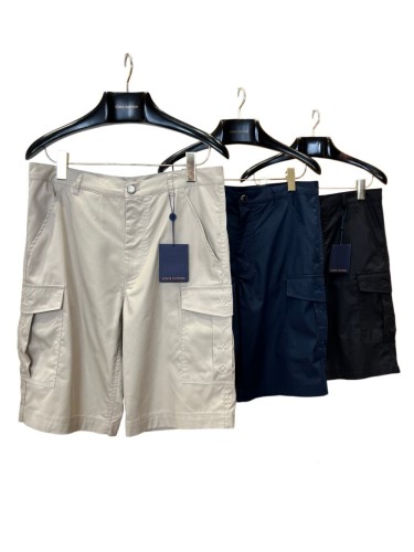 1:1 quality version Cotton Nylon Blend Embroidered Multi-Pocket Cargo Shorts 3 colors 29114996