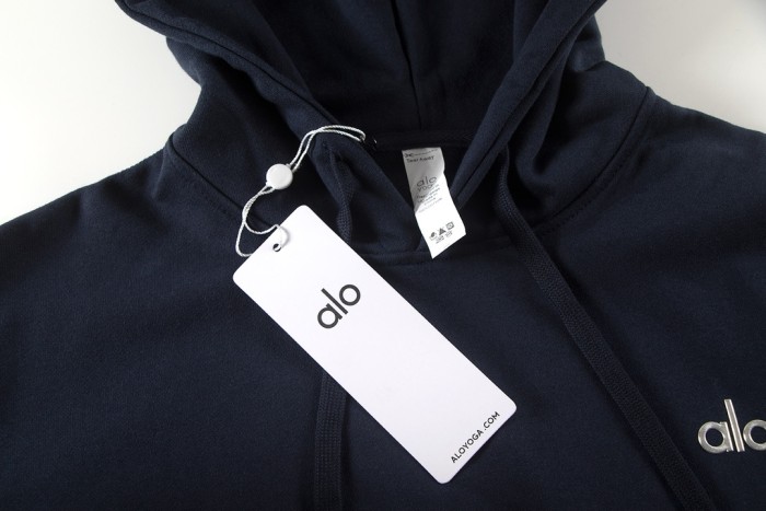 Metal Logo On Chest Solid Color Hoodie 5 colors 29115035
