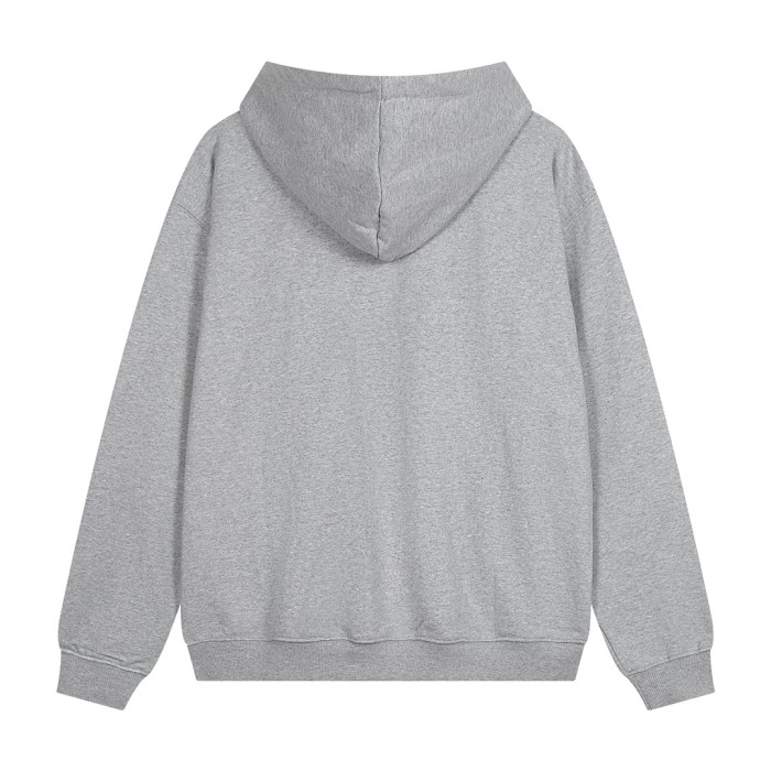 Metal Logo On Chest Solid Color Hoodie 5 colors 29115035
