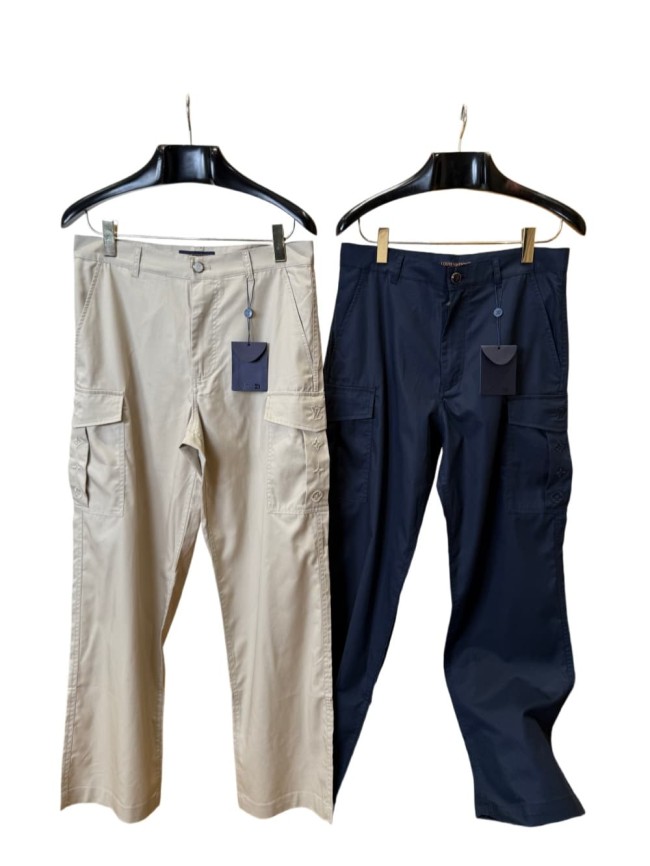 1:1 quality version Cargo Style Multi-Pocket Embroidered Casual Pants 2 colors 29114872