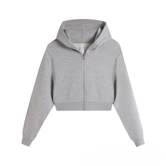 Loose Sports Cropped Zip-Up Hoodie 3 colors 29115034