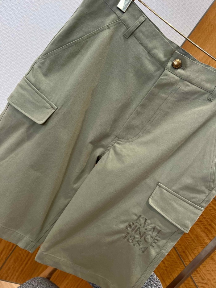 1:1 quality version Heavyweight Cotton Blend Embroidered Pocket Cargo Shorts 2 colors 29114961