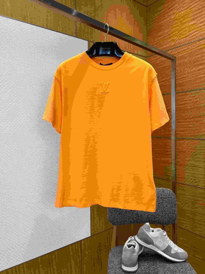 1:1 quality version Cotton Embossed Logo Short Sleeve T-shirt 11 colors 29114534