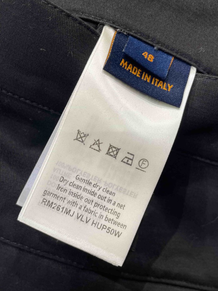 1:1 quality version Embossed Logo & Metal Snap Buttons Cargo Loose Straight Leg Casual Pants 29114776