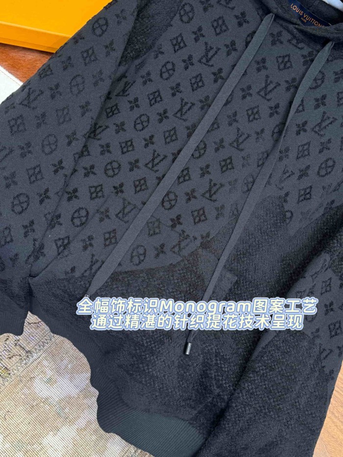 1:1 quality version Cotton Allover Print Drawstring Hoodie 29115124
