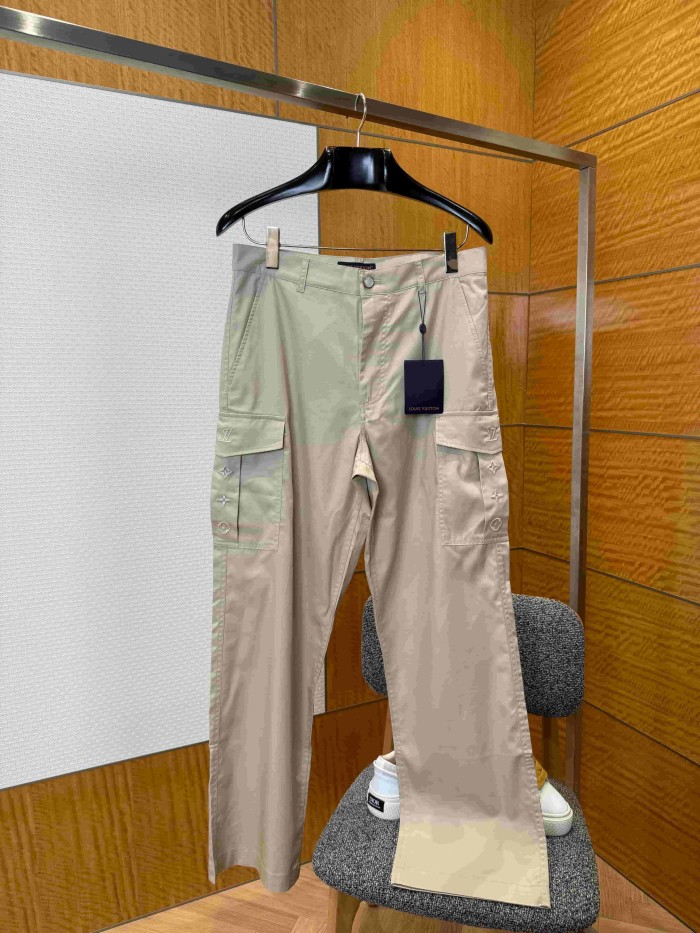 1:1 quality version Cargo Style Multi-Pocket Embroidered Casual Pants 2 colors 29114872